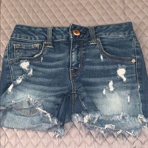 denim shorts